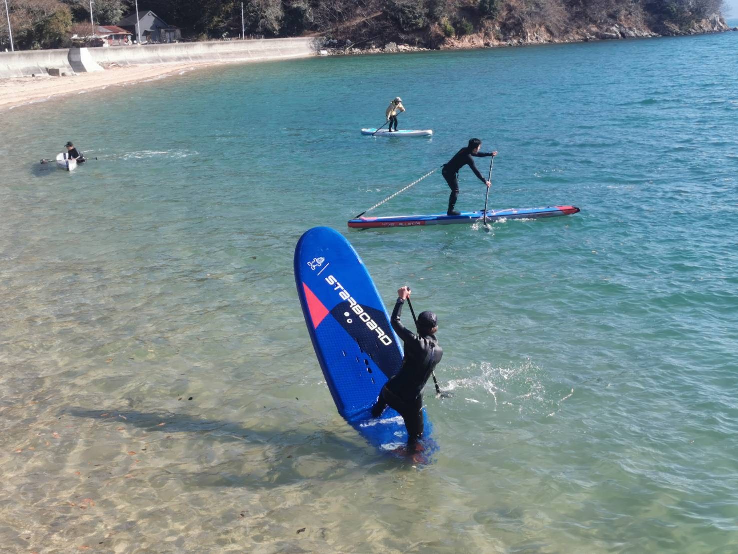 冬のマリンスポーツSUP体験 - スポワンKURE